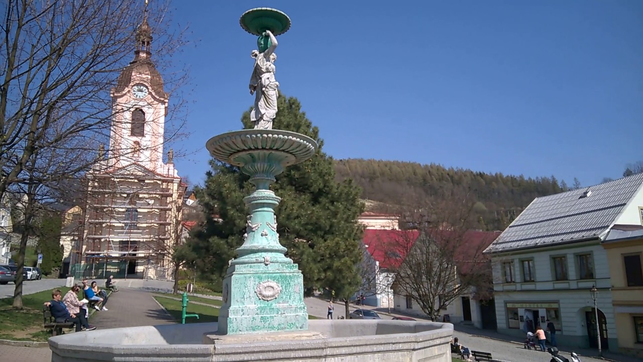 Cool European Square with Accordion Musician 