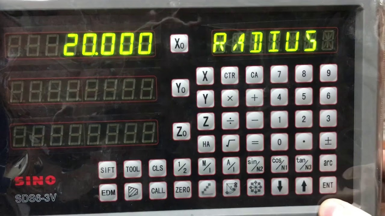 Interpolación de arcos con fresadora HBM BF28 profi. SIN CNC!!!, solo con visualizador SINO. Parte 3