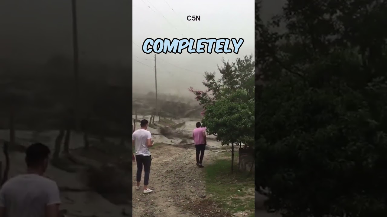 Metal Bridge Washed Away