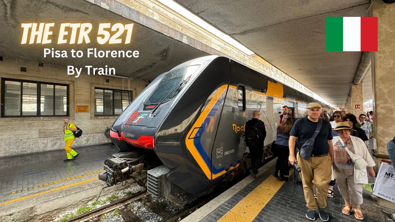 The ETR 521 Train from Pisa to Florence