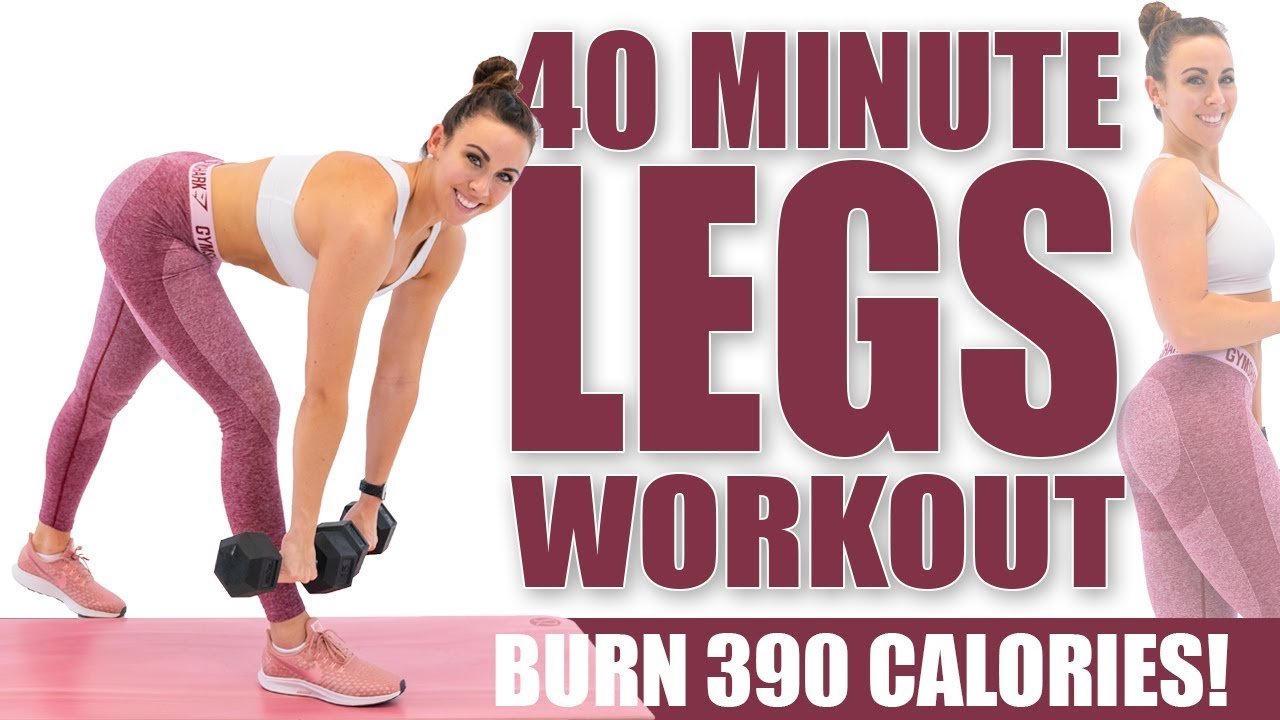 40 Minute Legs Workout 🔥Burn 390 Calories! 🔥Sydney Cummings