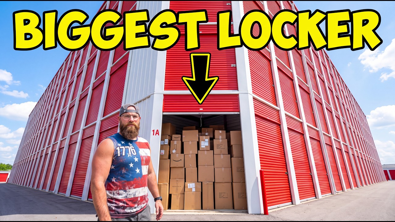 We bought the BIGGEST abandoned storage unit we could find! This is what's inside!