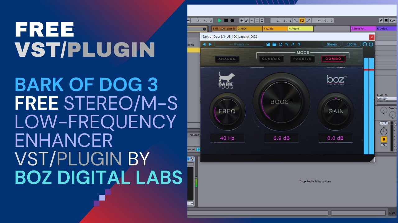 Bark of Dog 3 - FREE Stereo/M-S Low-Frequency Enhancer VST/Plugin by boz Digital Labs