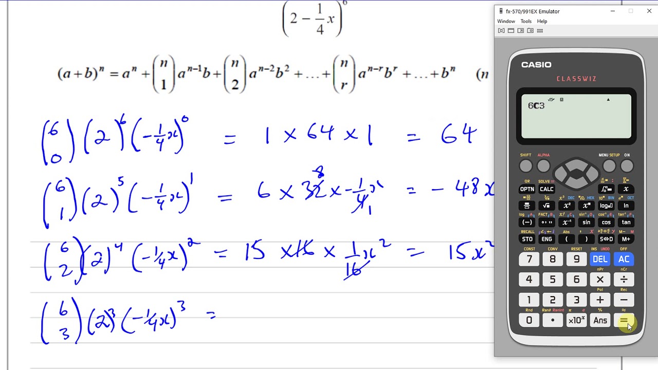 EDEXCEL IAL P2 new JUNE 2019 Q4  Binomial Expansion