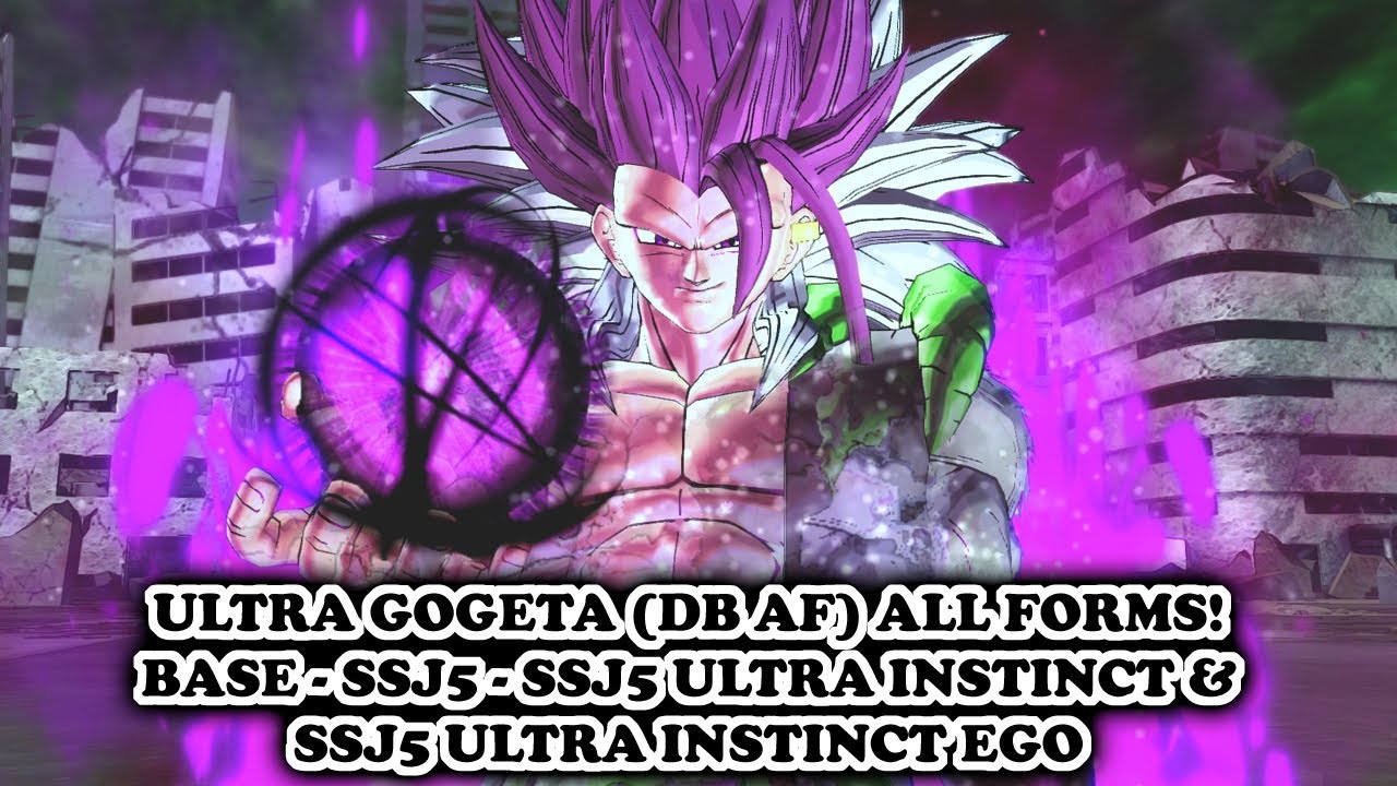 DOPE ULTRA GOGETA (DBAF) SSJ5-SSJ5 UI-SSJ5 UE All Transformations! Dragon Ball Xenoverse 2 Mods