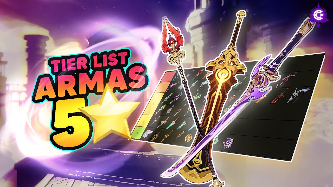 ✅TIER LIST COMPLETA de ARMAS de #GenshinImpact