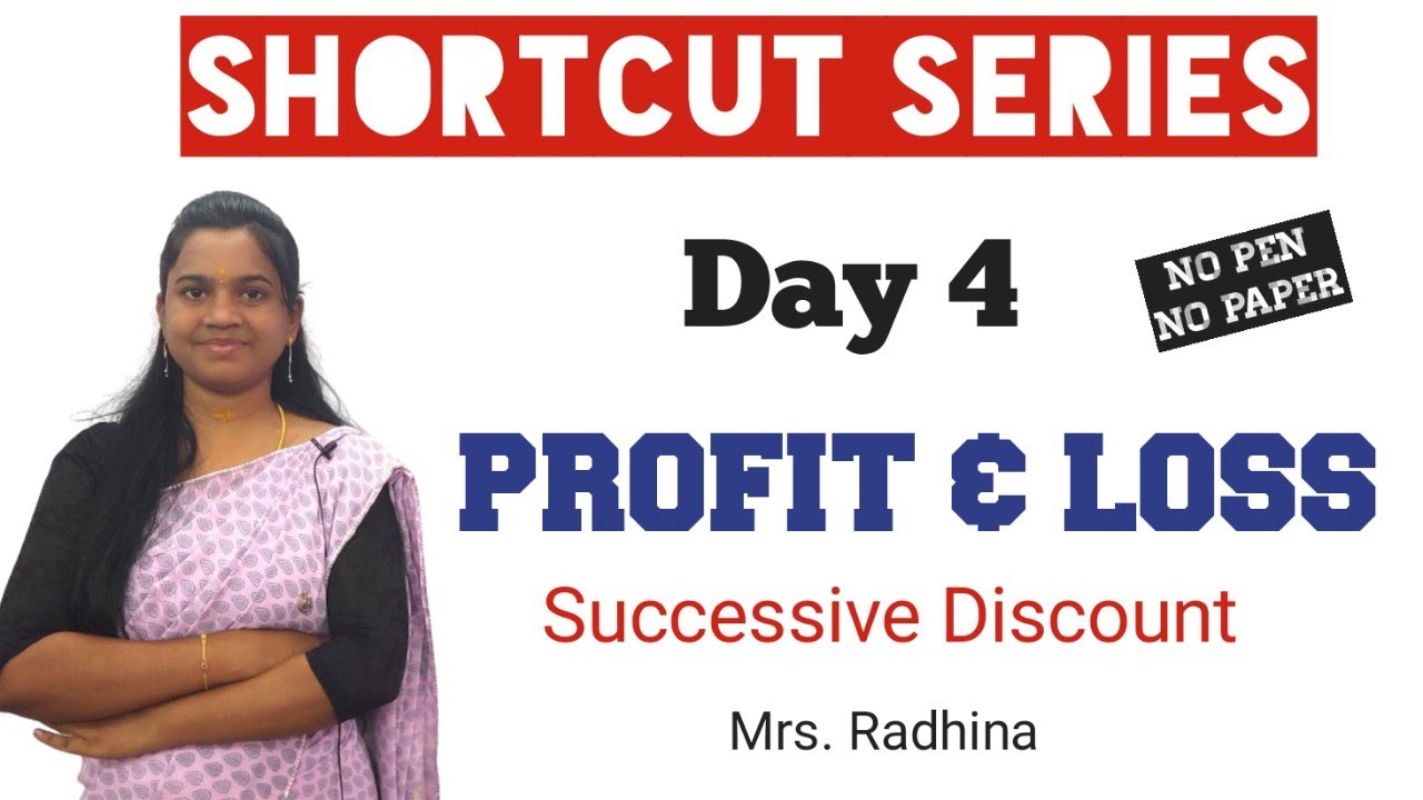 PROFIT & LOSS | SHORTCUTS & TRICKS | Successive Discount