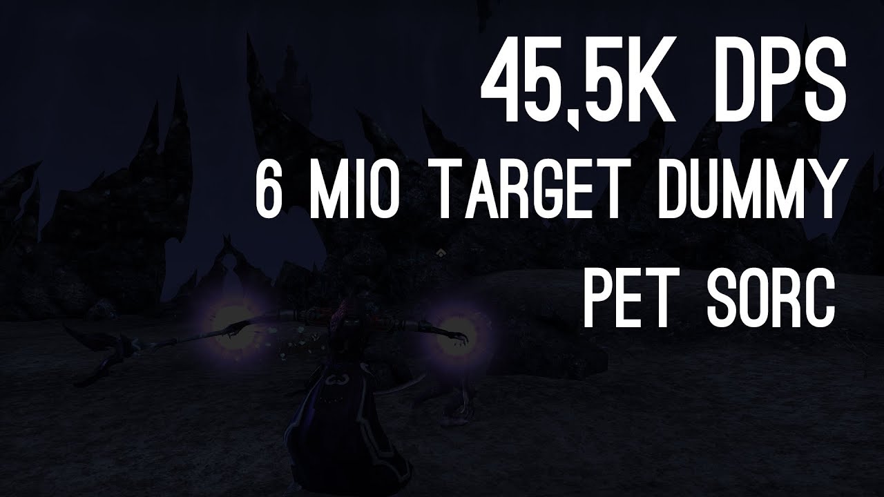 45,5k DPS 6mil Target Dummy Pet Sorc - Dragon Bones PTS