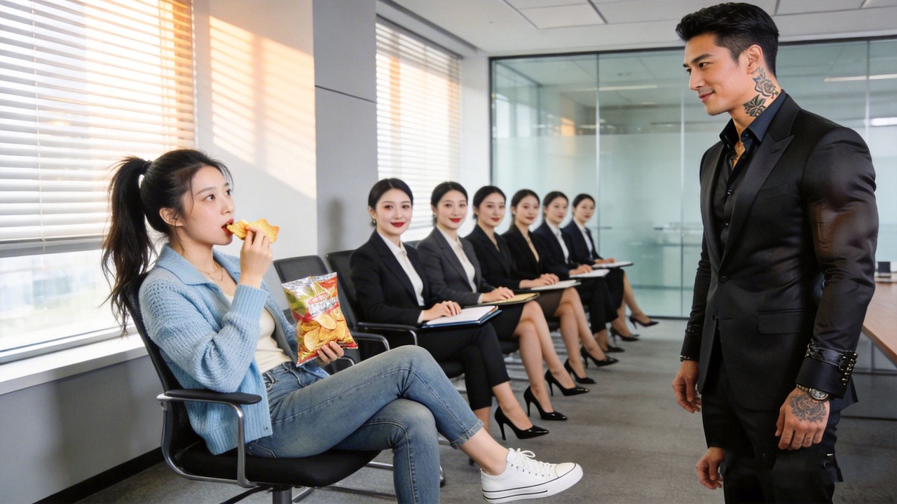 100 top college girls apply as CEO assistant—but he falls for a rural girl eating chips！