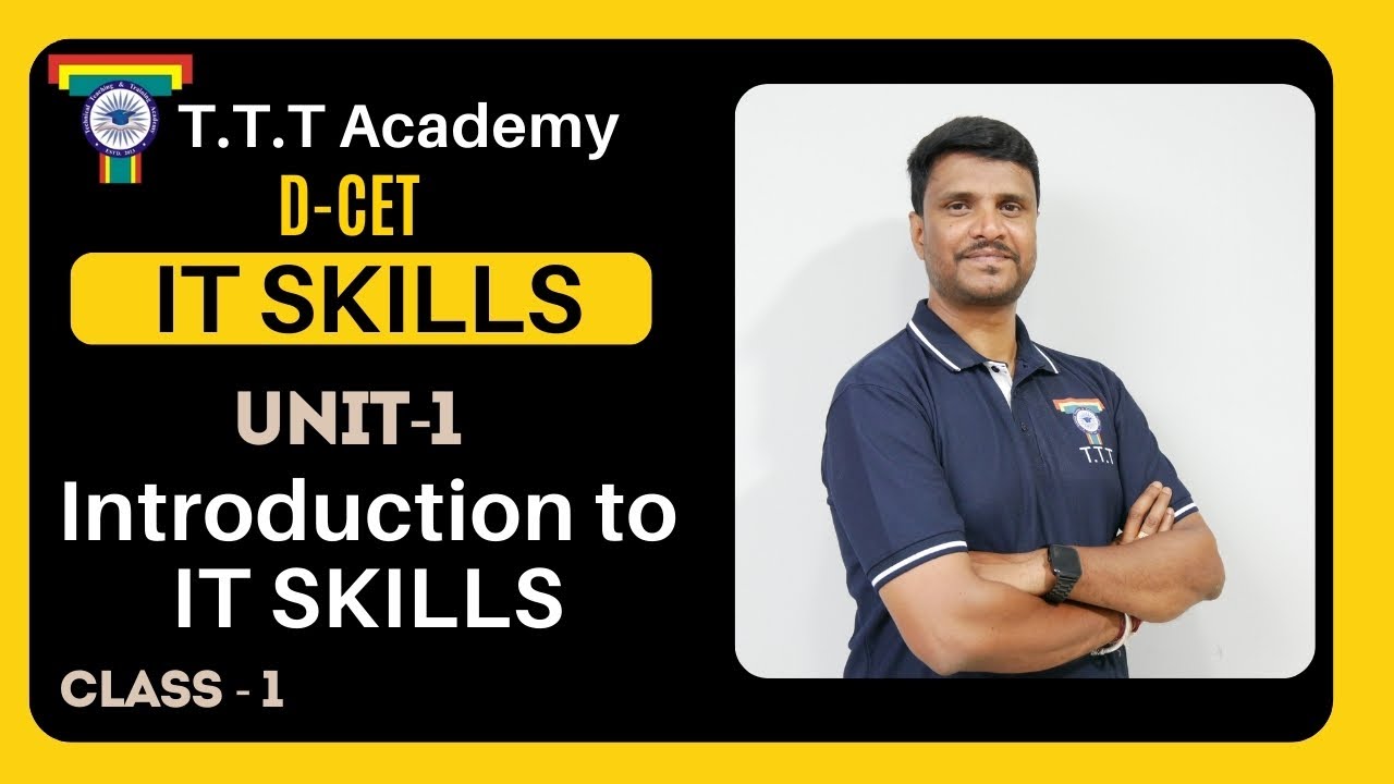 DCET Class | IT Skills | Unit-01| Class-01| Introduction to basics of coding |Mr.Chandrashekhar |