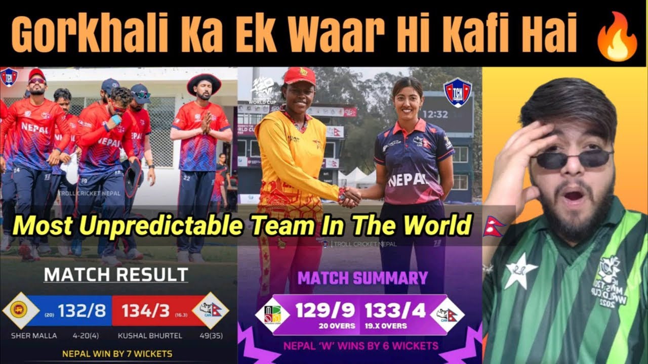 Nepal Beat Srilanka A & Nepal Women Beat Test Nation Zimbabwe 😲🇳🇵