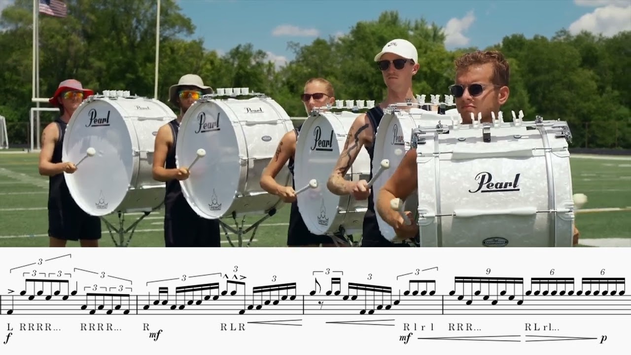 Phantom Regiment 2025 Bass Break Transcription