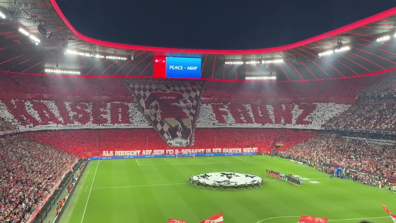 Champions League Anthem + Entrance || FC Bayern Munich vs Real Madrid 2:2 || Allianz Arena