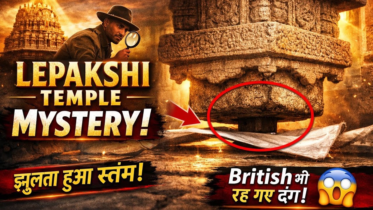 Lepakshi Temple Mystery 😱 | ज़मीन से ऊपर झूलता हुआ स्तंभ! British भी रह गए दंग 