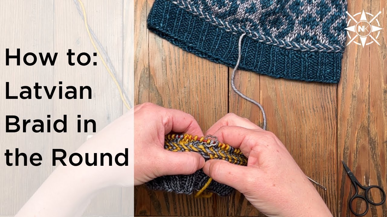 How to Knit a Latvian Braid in the Round | Knitting Tutorial & Tips | Lonely Hearts Club KAL 2025