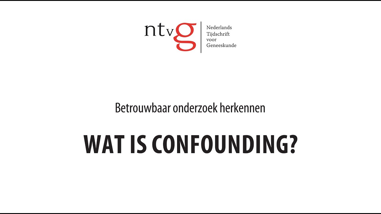 Wat is confounding?