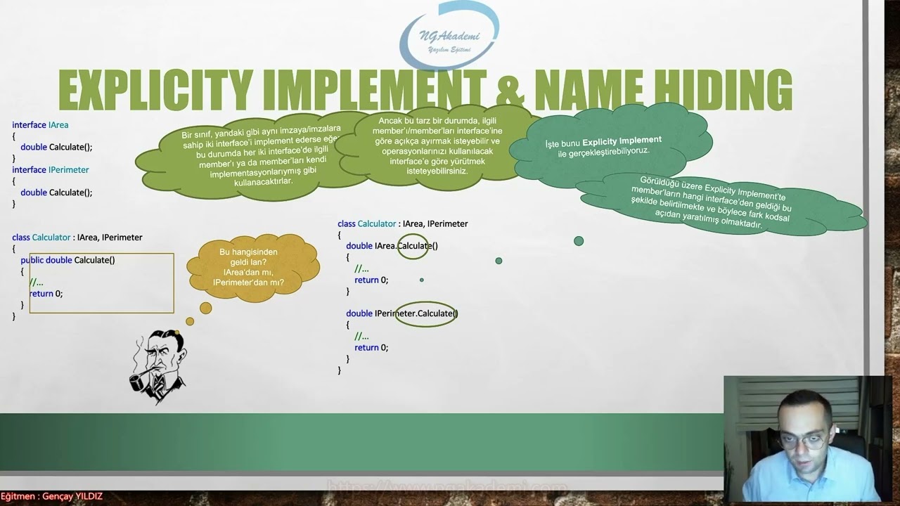 Nesne Tabanlı Programlama #29 - Interface - Explicity Implement & Default Implementation - II
