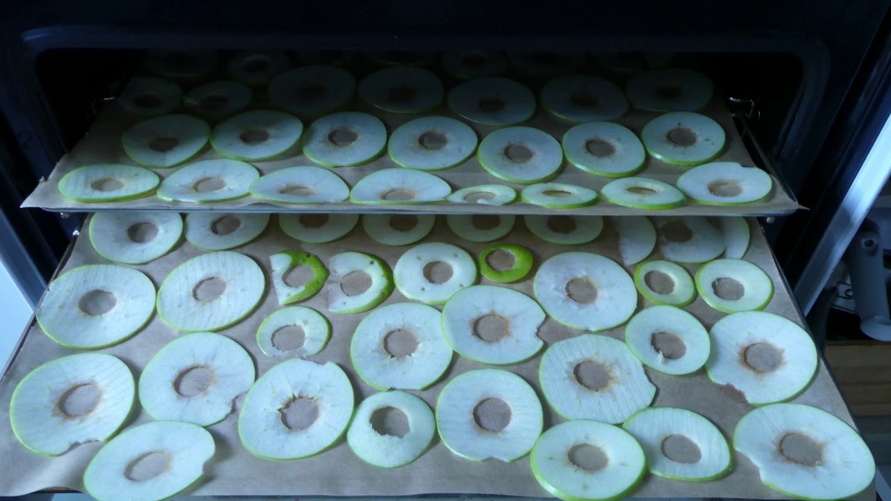 Pommes séchées au four