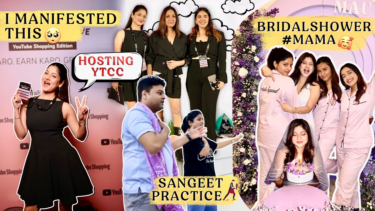 I Manifested THIS😍🧿 Hosting Youtube Event, #MAMA Bridal Shower, Sangeet Practice