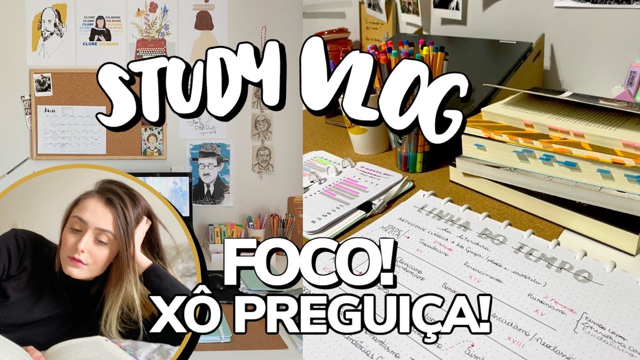 STUDY VLOG: produtividade *narrado* | Bruna Martiolli