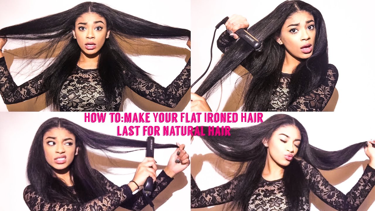 How To: Fix/Make Your Flat Ironed Hair Last-natural hair | jasmeannnn