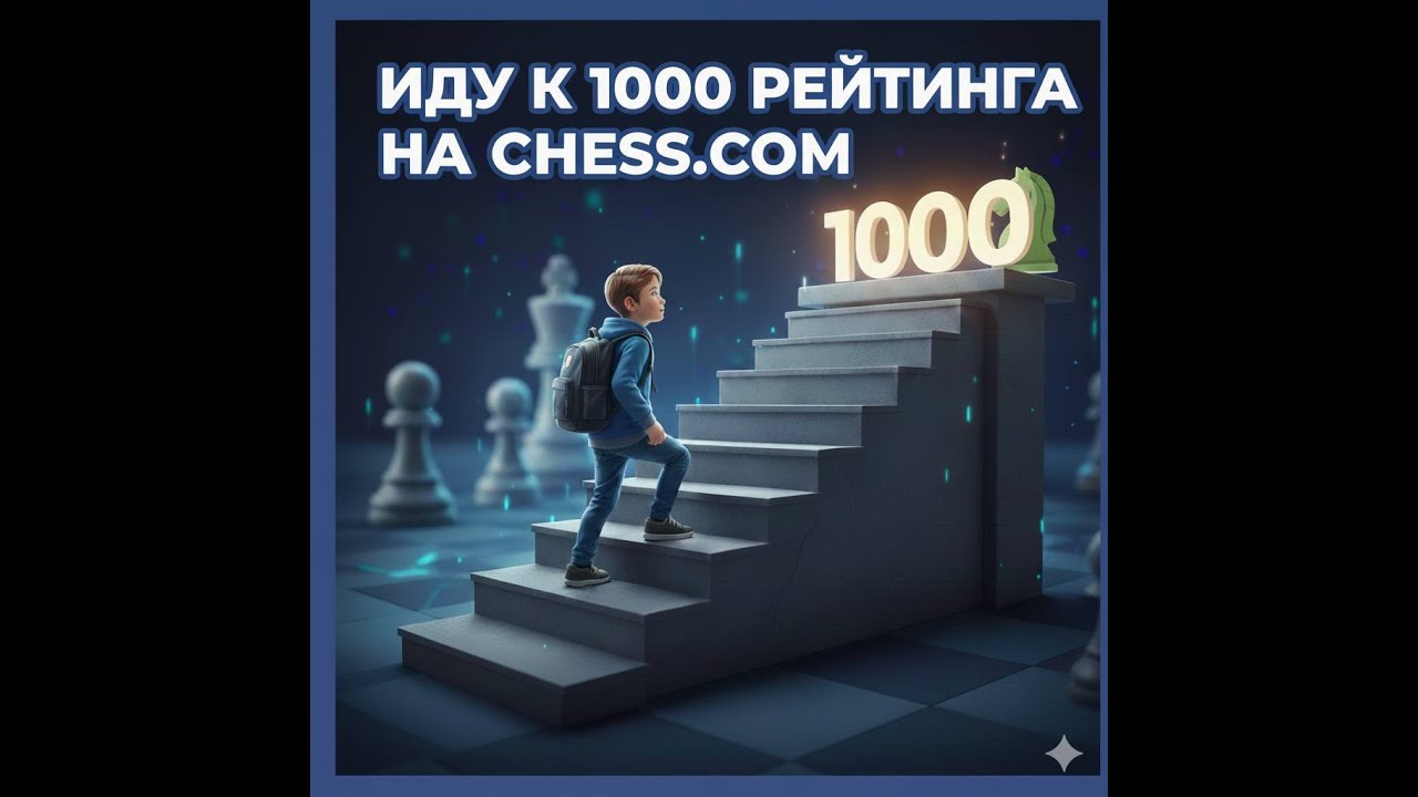 Иду к тысяче рейтинга на chess.com
