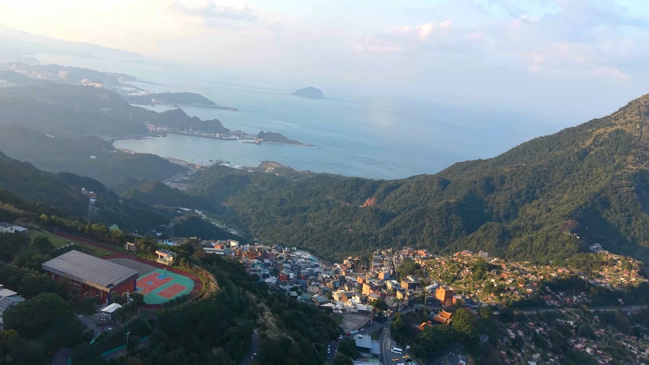 Jiufen & Teapot Mountain View, Taiwan | DJI Mini Pro 5 Drone Flight