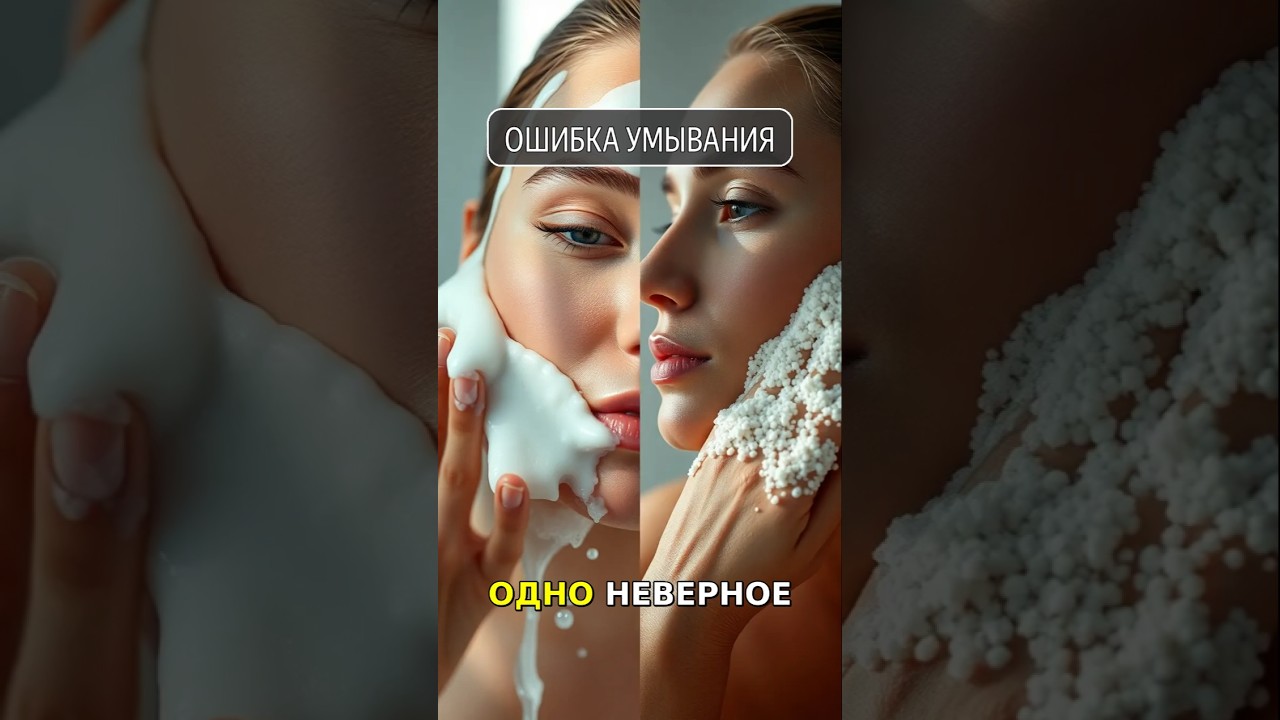ГЛАВНАЯ ОШИБКА ПРИ УМЫВАНИИ! Сбережи КОЖУ за 10 минут 