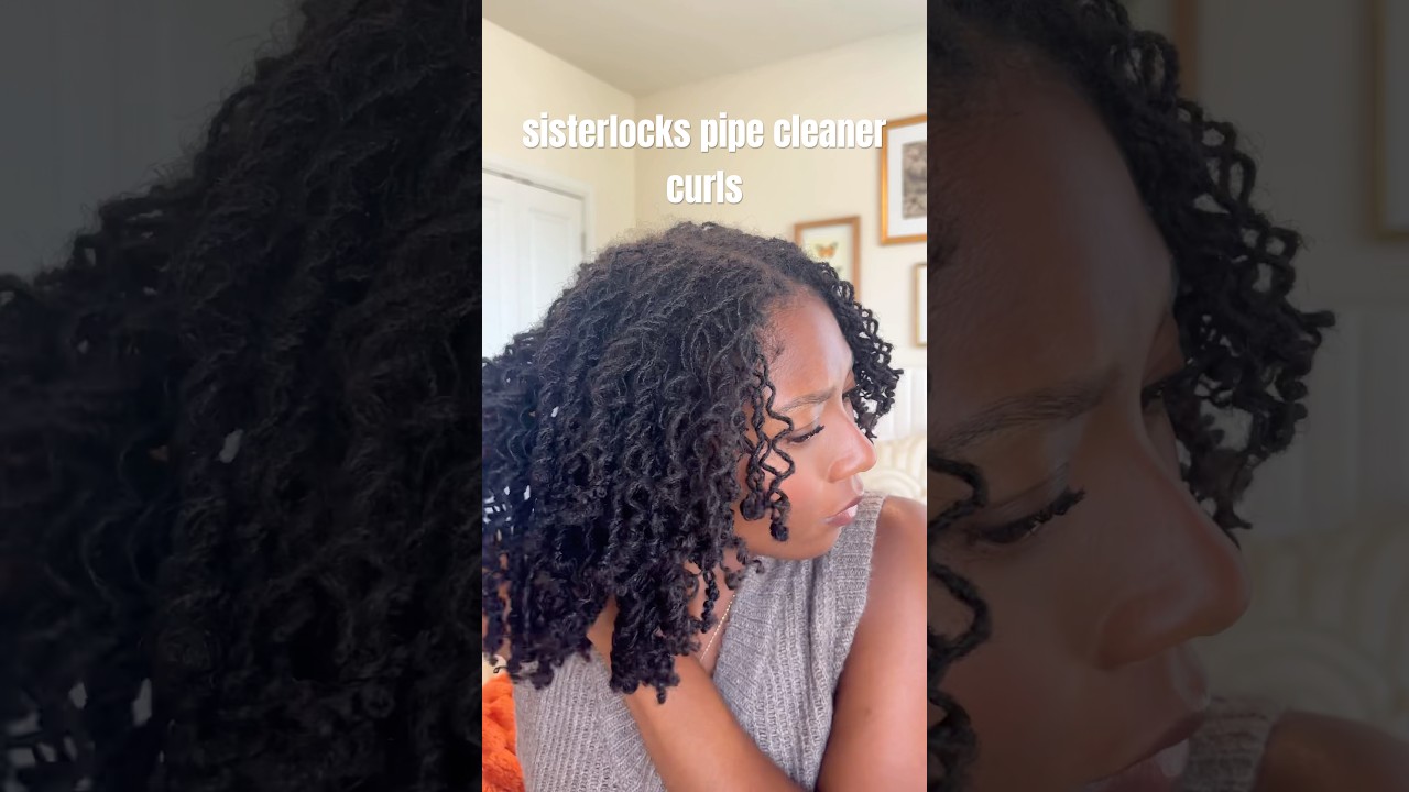 pipe cleaner curls on my 