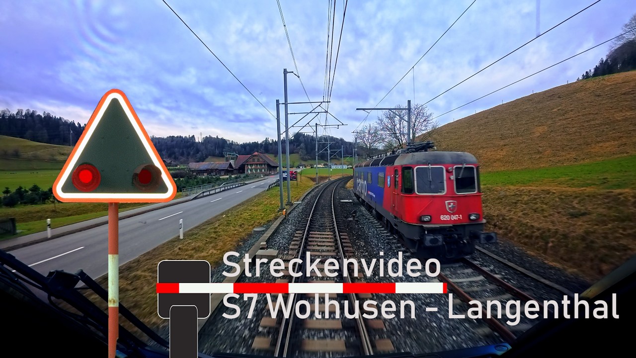 Führerstandsmitfahrt / cab ride S7 Wolhusen - Langenthal 🚃 BLS RABe528 MIKA 🌦️