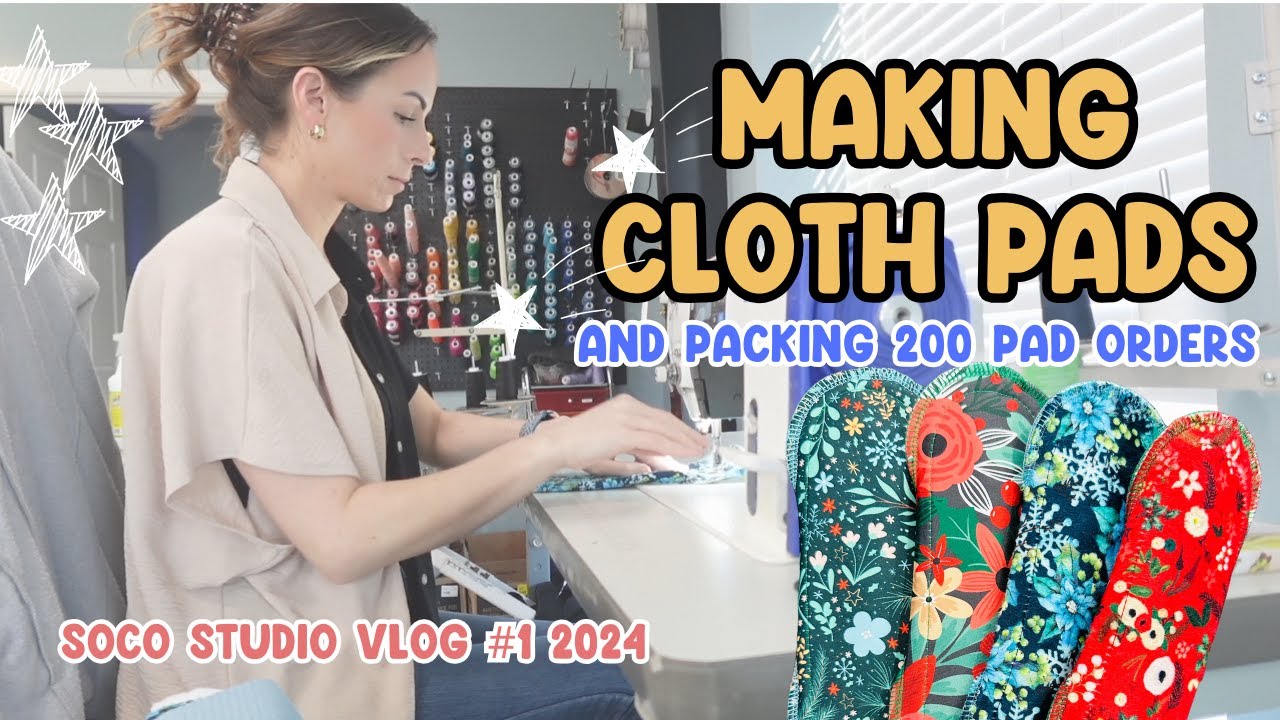 2024 SOCO STUDIO VLOG # 1:  Pad sewing, prepping and shipping