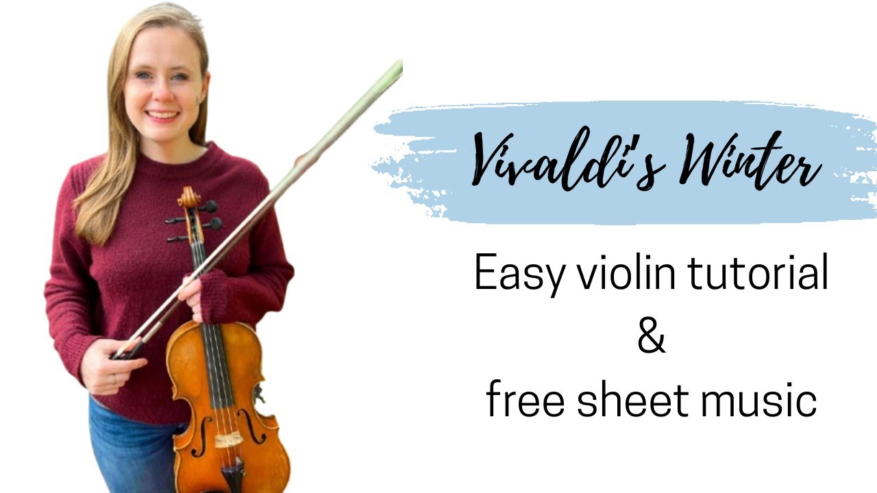 Vivaldi's Winter EASY Violin Tutorial & Free Sheet Music