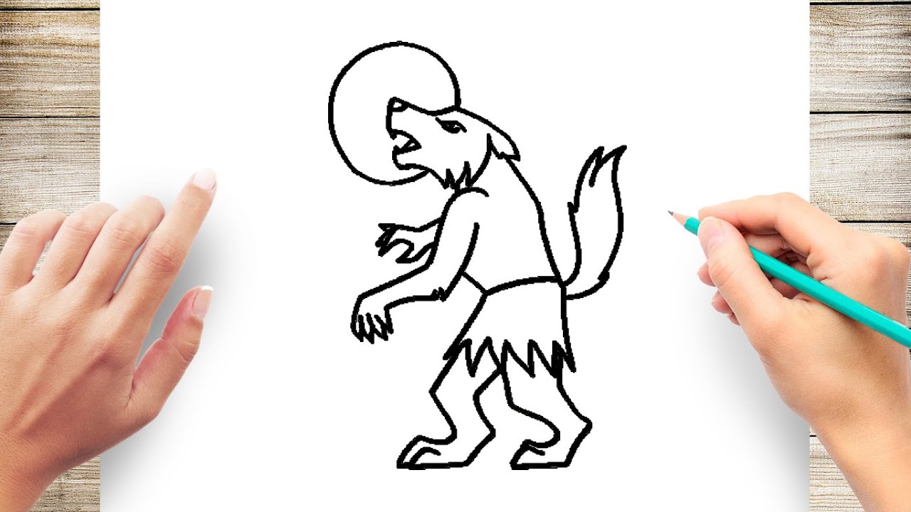 How to Draw A Werewolf Step by Step | Drawing Lesson