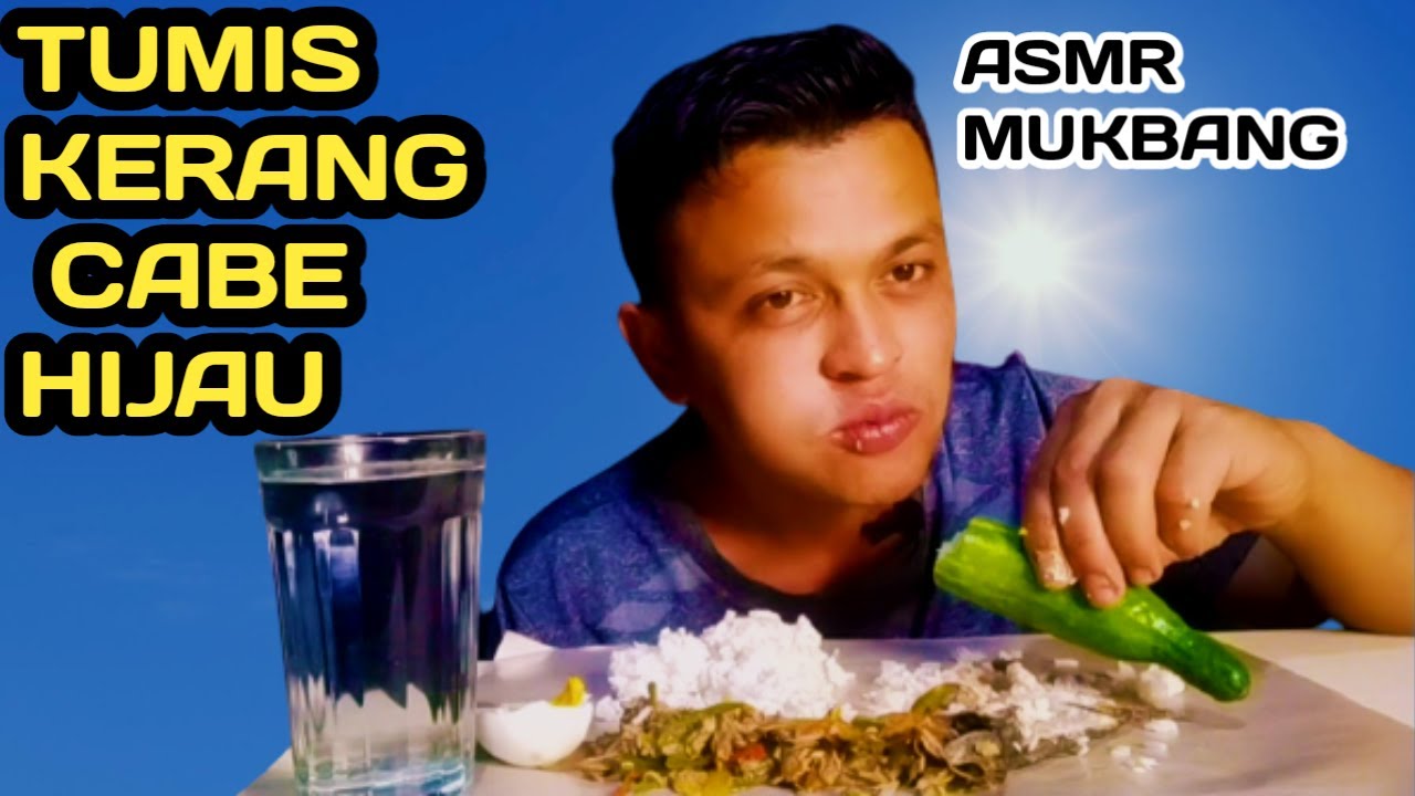ASMR MUKBANG NASI TUMIS KERANG CABE HIJAU || ASMR MUKBANG INDONSIA