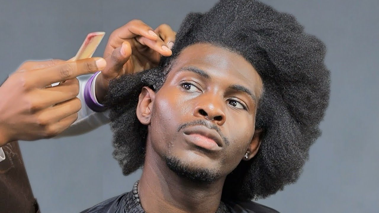 OMG Am Still Speechless Of What He Asked For His Natural Hair. What Do U Think?