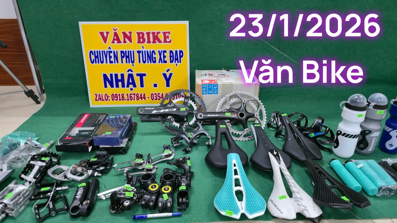 Phụ Tùng xe đạp 23/1/2026..Văn Bike 0918167844.