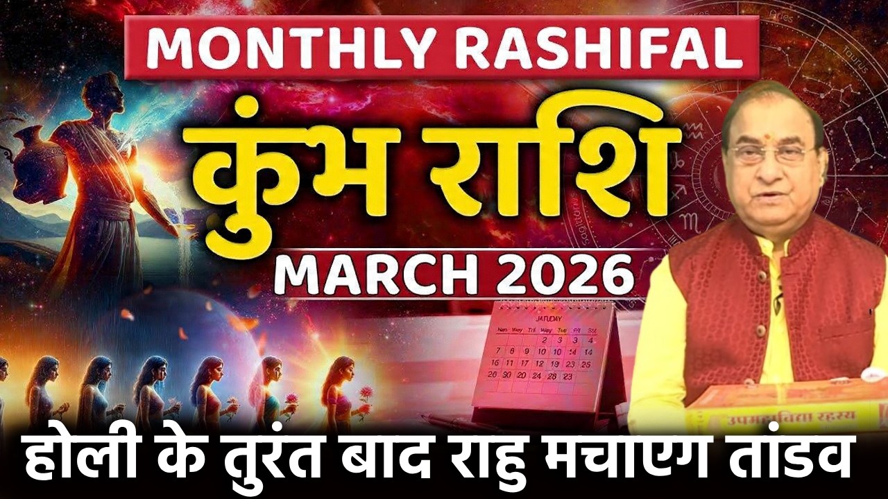Kumbh Rashi March 2026 Rashifal: कुंभ राशि मार्च 2026 राशिफल! Kumbh Rashi Monthly Rashifal | astro