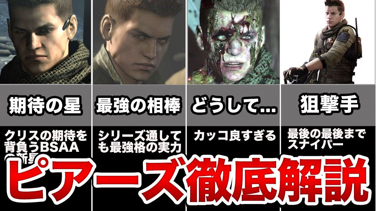 【バイオ界のイケメン】感動を与えたピアーズを解説