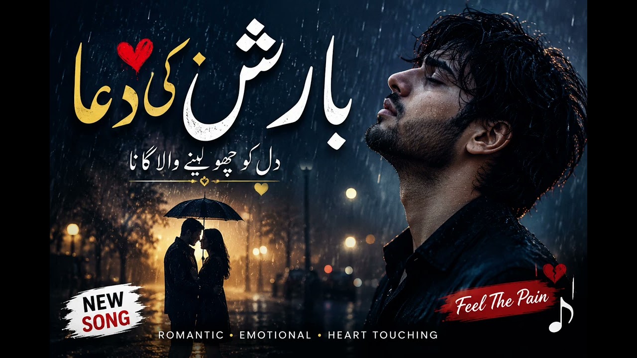 Title:بارش کی دعا ☔ | New Urdu Romantic Song 2026 | Heart Touching Love Song | Emotional Rain Song