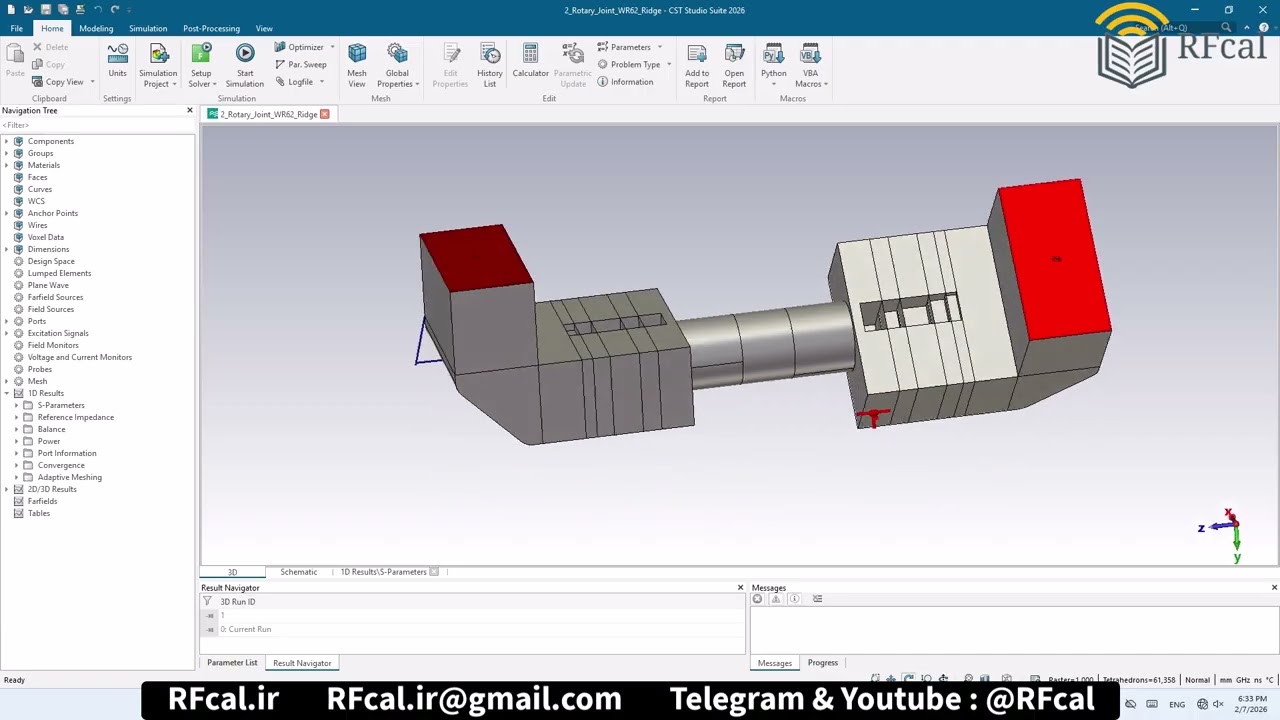 Rotary Joint WR62 Ridge number2