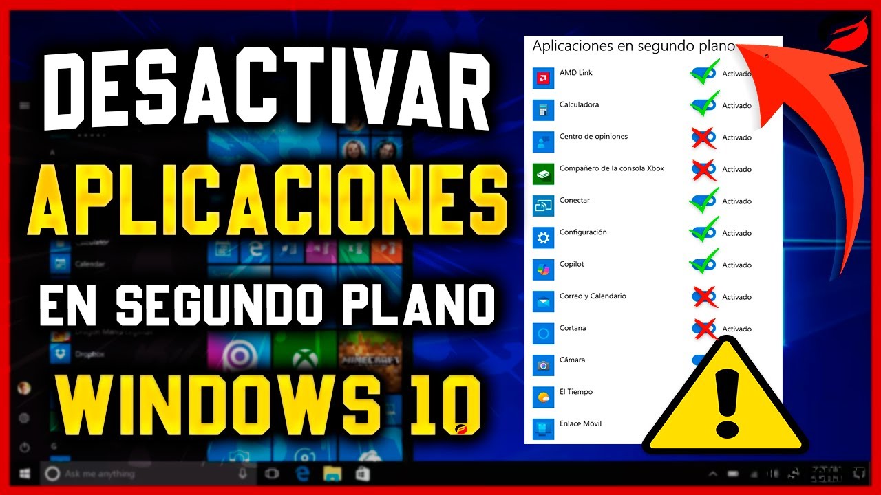 Como Desactivar Aplicaciones en Segundo Plano 💻🚀​ Windows 10 (EN 5 MINUTOS) 🔥 Optimiza tu PC ✅​