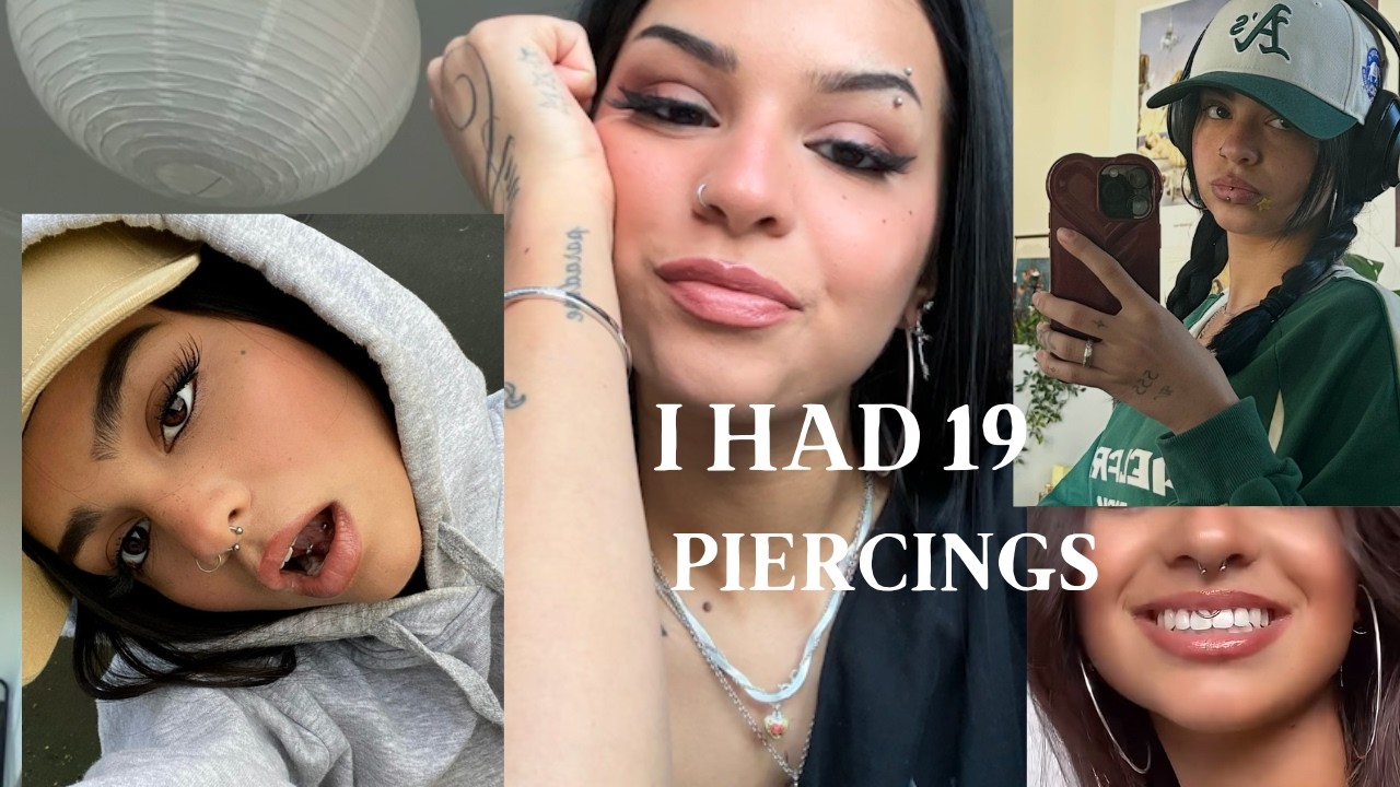 UPDATED PIERCING TOUR | 19 piercings, pain level and experience