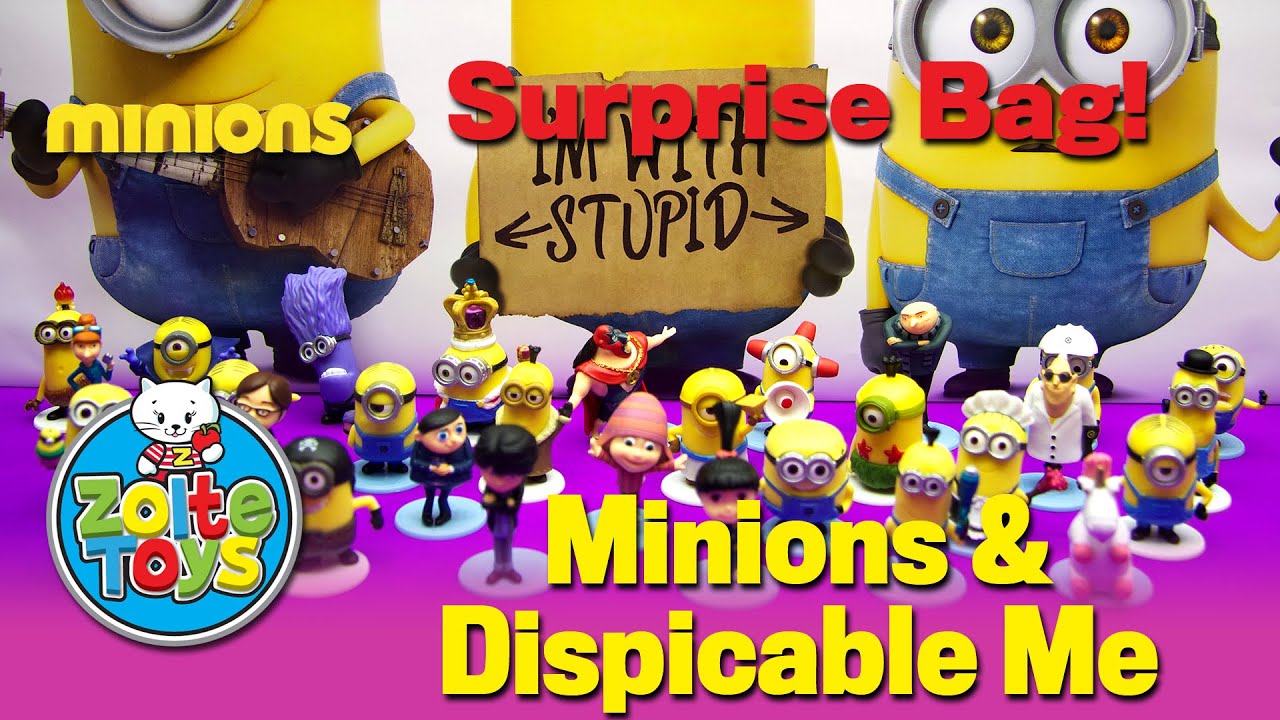 Minions surprise eggs. 30 eggs from Minions Movie and Despicable Me