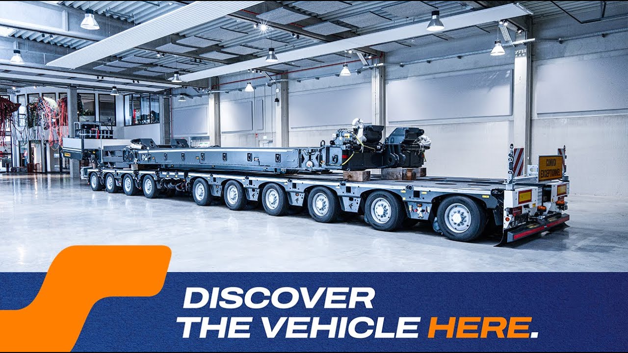 Faymonville - CombiMAX extendable trailer with 10 axles, add-on beam & Vesseldeck