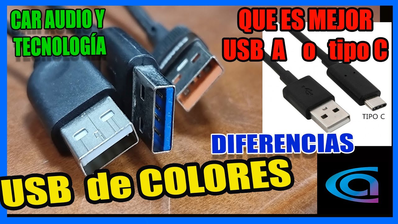 USB COLORES - MEJOR usb Aa o tipo C. Cual comprar?