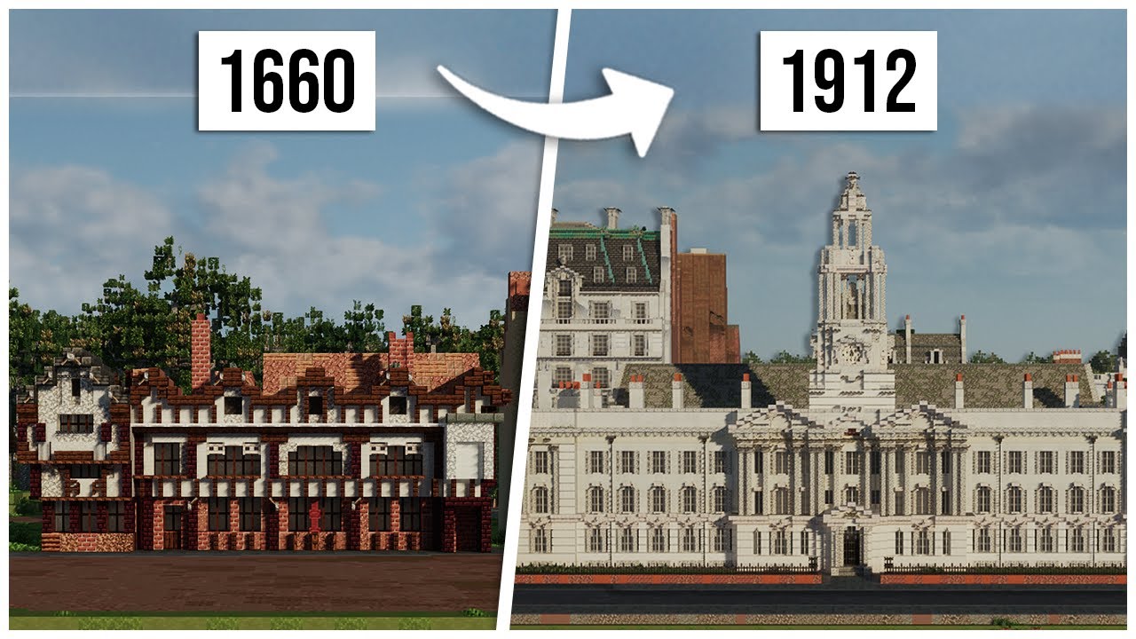I Built a Timeline of British Architecture in Minecraft