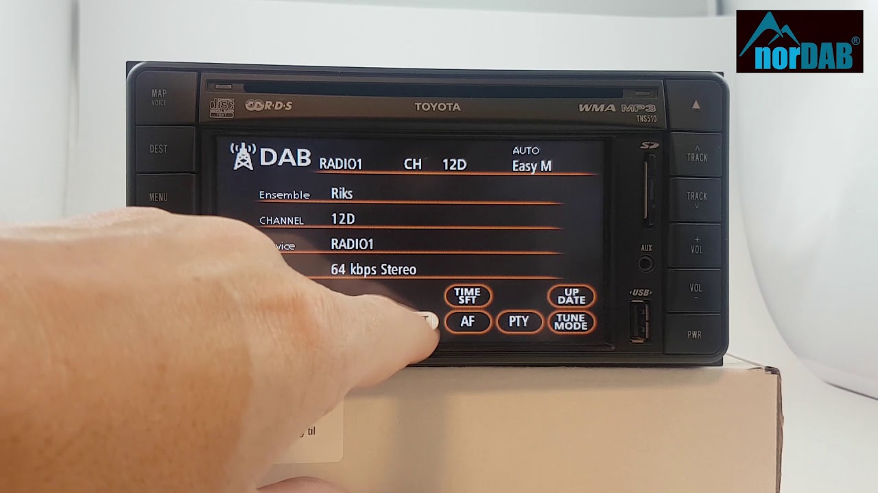 norDAB fully integrated DAB/DAB+ solution for Toyota/Lexus - TNS-510 demo!
