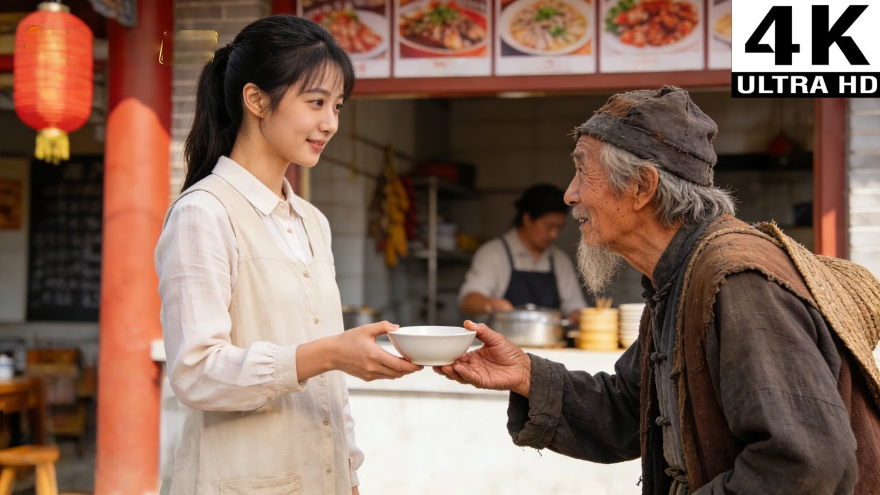 Nhà hàng sắp phá sản, bà chủ mời ăn mày dùng bữa, không ngờ ăn mày lại không phải người tầm thường!
