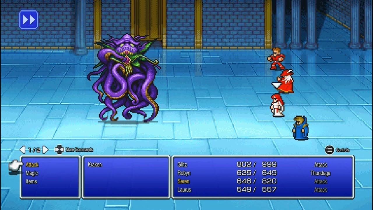 FINAL ANTASY I: Pixel Remaster - Kraken, Fiend of Water, Chaos Shrine (2nd Battle)