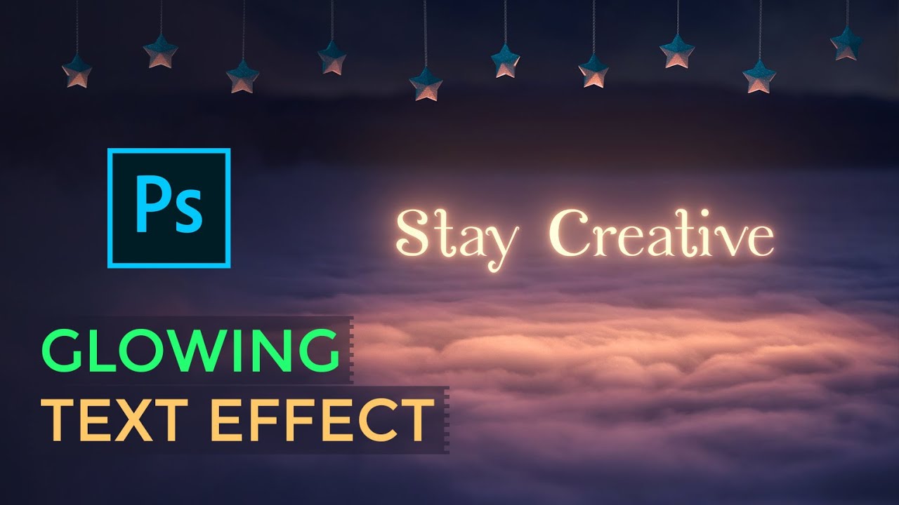 Create Glowing Text Effect And Lighting In Photoshop  II  Photoshop Lighting Tutorial